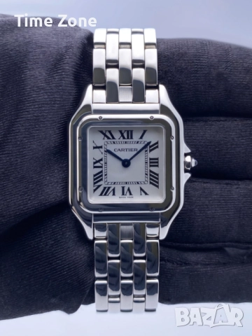 Cartier Panthere De Cartier 30mm x 23mm Steel & Yellow Gold White Dial Дамски Различни Варианти, снимка 10 - Дамски - 47990608