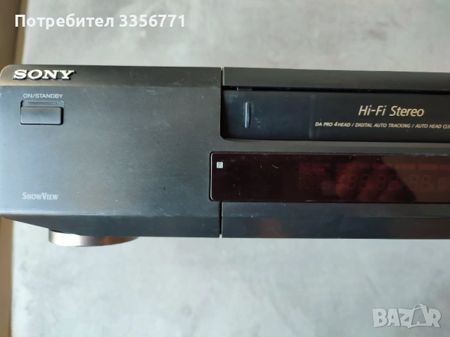 Продавам видео Sony SLV-E705 HIFI STEREO VHS, снимка 3 - Плейъри, домашно кино, прожектори - 54341585