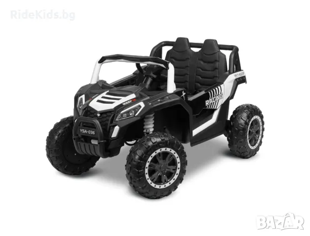 Офроуд акумулаторен автомобил AXEL – Бял, 4x4, с дистанционно и LED, снимка 3 - Детски велосипеди, триколки и коли - 49977029