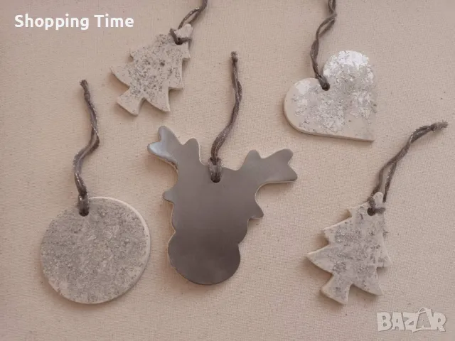 НОВ комплект от 5 фигурки за елха ръчна изработка, Спиди/лично предаване