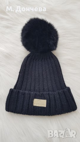 Зимна шапка с естествен пух, снимка 15 - Шапки - 42804124