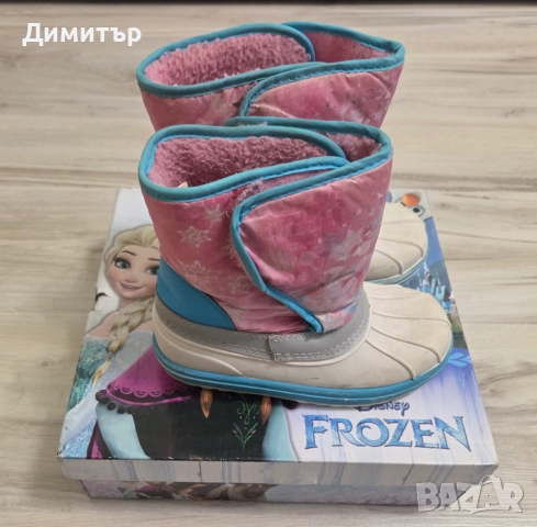Детски апрески за момиче Леденото кралство - размер 31 (UK C12), снимка 2 - Детски боти и ботуши - 52646089