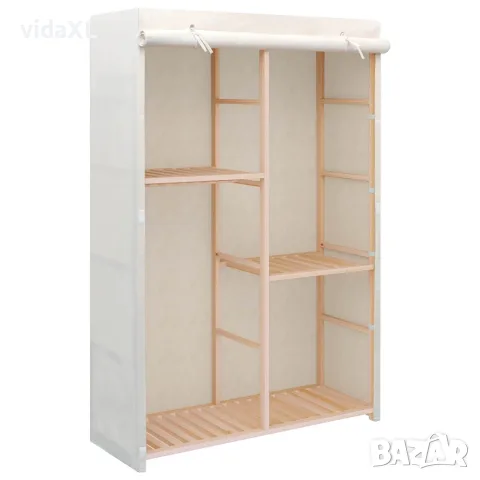 vidaXL Гардероб за дрехи с 3 рафта, 110x40x170 см