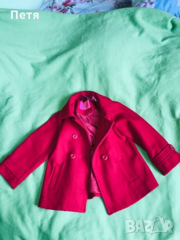 Детско червено палто