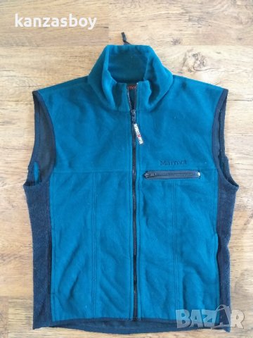 Marmot M Fleece Vest Blue Full Zip Windstopper - страхотен дамски елек С - размер, снимка 4 - Елеци - 42553639