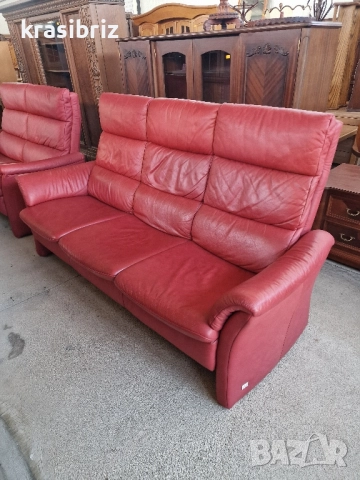 К-т Дивани Естествена Кожа 2-ка и 3-ка-внос от Германия!, снимка 6 - Дивани и мека мебел - 51766636