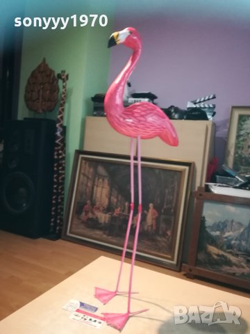 *BIG ONE-Фламинго розово от дърво с метални крака 0411201638, снимка 11 - Колекции - 30674360