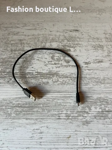 Зарядно тип черен кабел USB-A към USB-C 🖤
