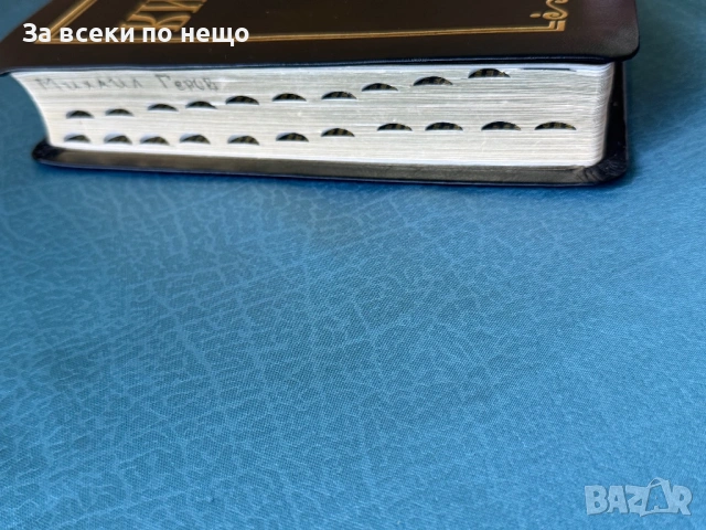 Библия , сиреч книгите на Свещеното Писание на Ветхия и Новия Завет ,облечена в кожа и позлата , снимка 3 - Специализирана литература - 54308233