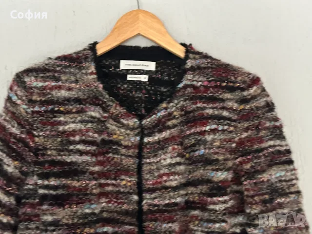 Вълнена жилетка с джобове Isabel Marant Etoile, снимка 4 - Жилетки - 56111204