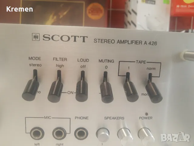 Усилвател SCOTT A426, снимка 3 - Ресийвъри, усилватели, смесителни пултове - 49219651