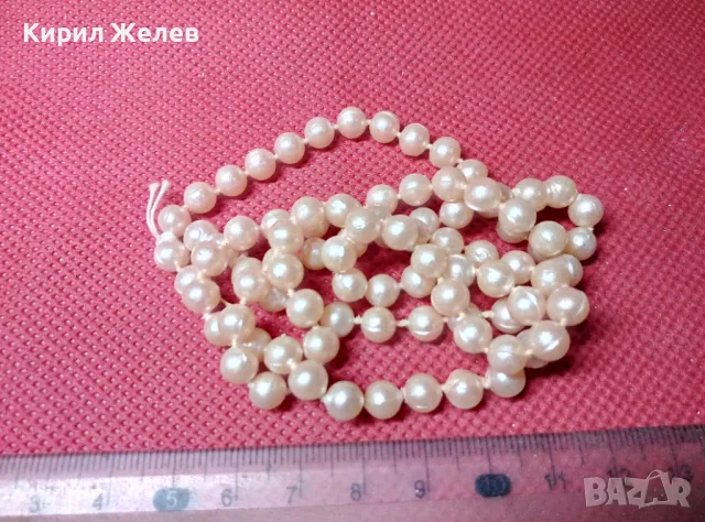 СТАРО ПЕРЛЕН Тип ГЕРДАНЧЕ НАНИЗ КОЛИЕ ОГЪРЛИЦА 39681, снимка 3 - Колиета, медальони, синджири - 47284475