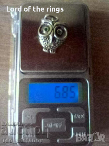 Красивa висулка бухал от сребро 925, снимка 5 - Колиета, медальони, синджири - 44680938