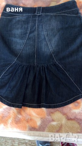 Черна дънкова пола, снимка 3 - Поли - 38281901