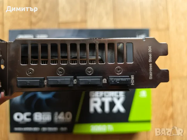 ASUS DUAL GeForce RTX 3060 Ti MINI OC Edition 8GB GDDR6 с кутия и всички аксесоари, снимка 7 - Видеокарти - 56122868