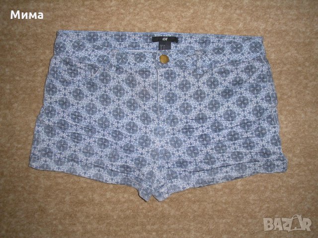 Къси дънкови панталонки „H&М”, 12г., №36, снимка 1 - Детски къси панталони - 30578783