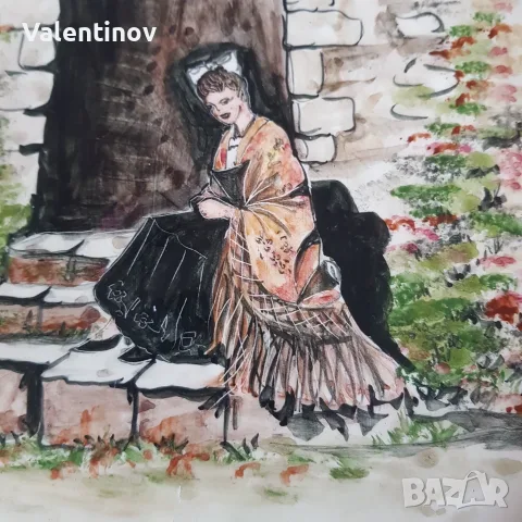 Голямо керамично френско плато, снимка 2 - Антикварни и старинни предмети - 56092140