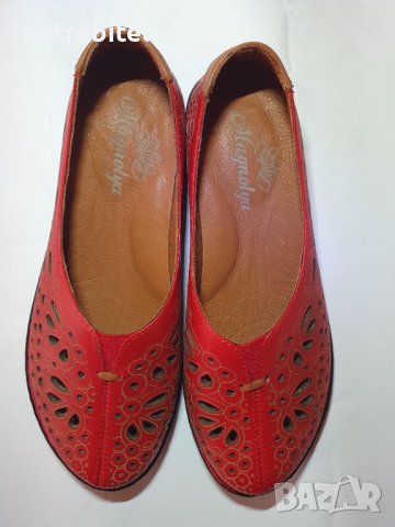 Дамски обувки естествена кожа нови, снимка 3 - Дамски ежедневни обувки - 42095410