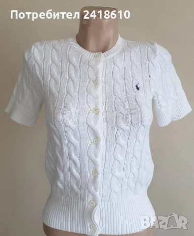 POLO Ralph Lauren Cable Pima Cotton Size XXS НОВО! ОРИГИНАЛ! Дамски Пуловер без Ръкави!