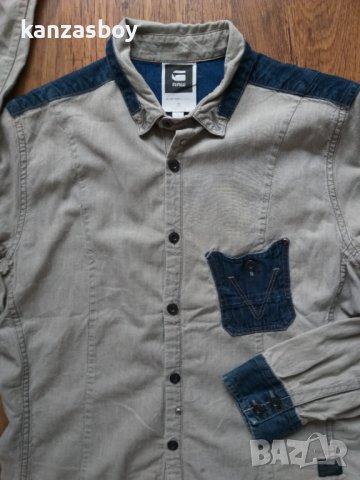 g-star comic 5620 long worker shirt wmn - страхотна дамска риза КАТО НОВА, снимка 2 - Ризи - 40855315