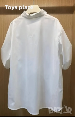 XL Нова бяла асиметрична риза, снимка 4 - Ризи - 53065974