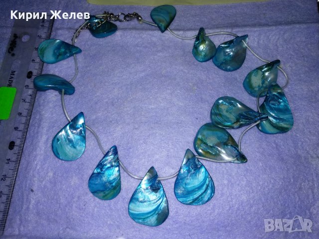 СЕДЕФЕНА ХИПАРСКИ СТИЛ ЛЯТНА КРАСИВА ХЕНД МЕЙД ОГЪРЛИЦА КОЛИЕ КРАЛСКИ СЕДЕФ 34676, снимка 4 - Колиета, медальони, синджири - 39177574