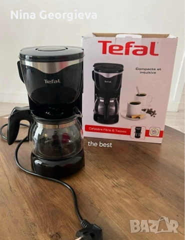 Кафемашина Tefal, 1.25 литра, 730-870 W , снимка 3 - Кафемашини - 53878964