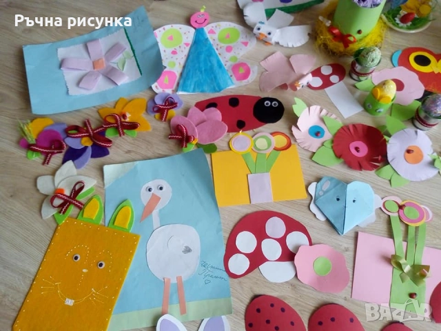 Ръчно изработена пролетна  и Великденска украса , снимка 4 - Декорация за дома - 50232181