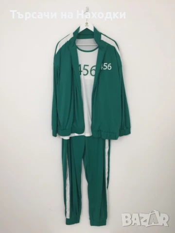Спортен екип комплект Игра на Калмари Squid Game 456 XL Xlarge, снимка 2 - Спортни дрехи, екипи - 51077805