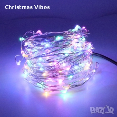 Коледни лампички на батерии в различни цветове, снимка 16 - Декорация за дома - 52081333