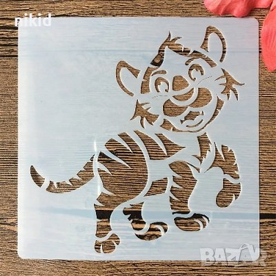 Тигър Тигърче шаблон стенсил спрей за торта украса декор Scrapbooking