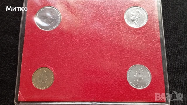 Сет Ватикана 10,20,50 и 100 лири, снимка 3 - Нумизматика и бонистика - 51054190