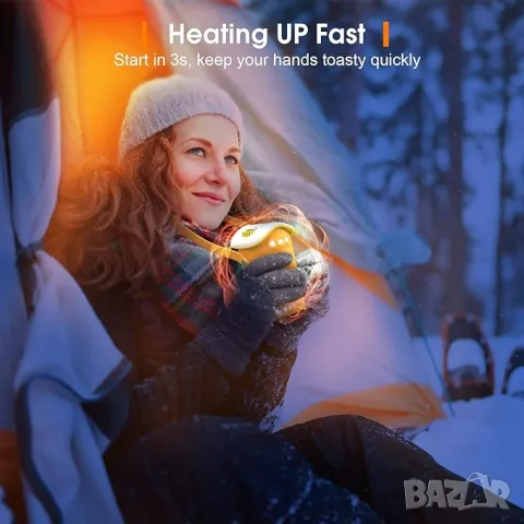 Преносим нагревател за ръце Power Bank 8000 mAh Акумулаторна батерия, снимка 5 - Външни батерии - 48840766