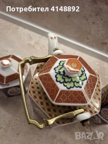 Японски фин порцелан сервиз за чай, снимка 4 - Сервизи - 48085725