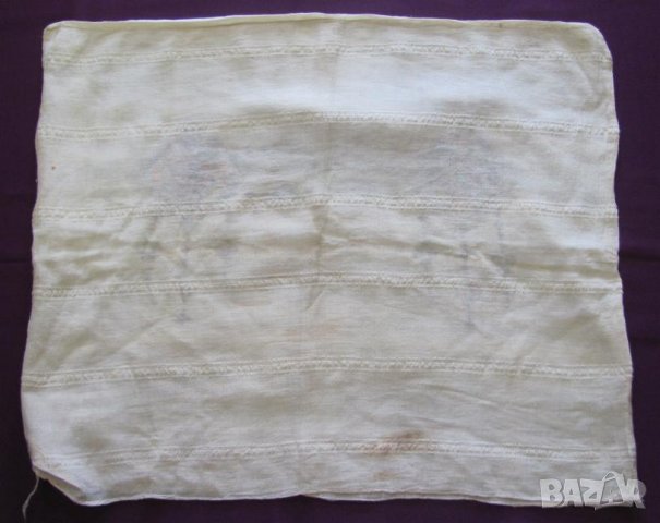 19 век Фолк Арт Копринен Кенар Калъфка за Възглавница, снимка 8 - Антикварни и старинни предмети - 35399551