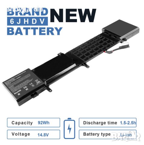 Dell Alienware 17 R2 R3 - 92Wh 14.8V чисто нова батерия P43F P43F001 5046J YKWXX battery, снимка 8 - Други - 42652166