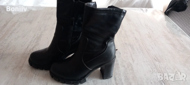 Дамски боти на висок ток №36, снимка 2 - Дамски боти - 53060980