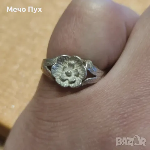 Стар сребърен пръстен (269), снимка 4 - Пръстени - 49935062