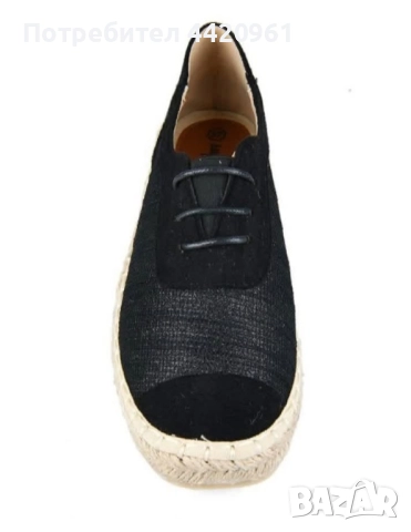 Дамски обувки с леко ламе с връзки, снимка 3 - Маратонки - 51886816