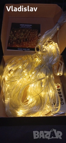 Външна светлинна мрежа 3 x 2 м 208 LED, снимка 5 - Лед осветление - 52418125