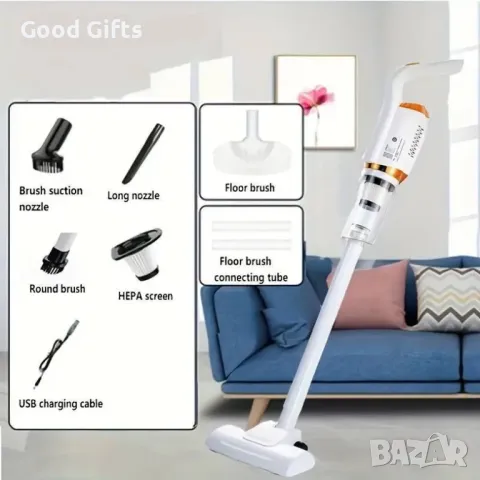 2в1 Ултра мощна безкабелна прахосмукачка, снимка 9 - Прахосмукачки - 47508837