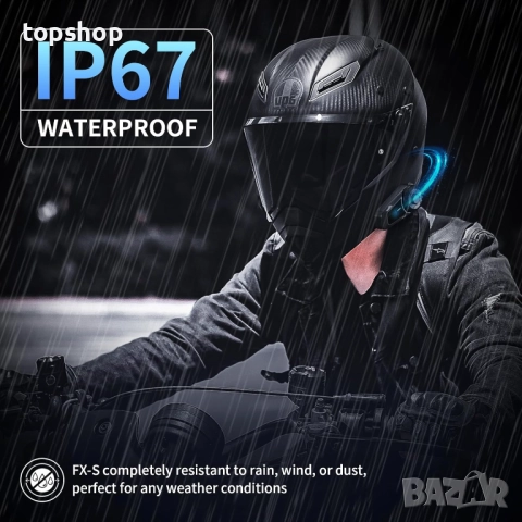 Нови интеркоми 2 броя цена за брой Fodsports FX-S Мотоциклетни Bluetooth слушалки V5.4, 2-посочен..., снимка 8 - Аксесоари и консумативи - 52420319