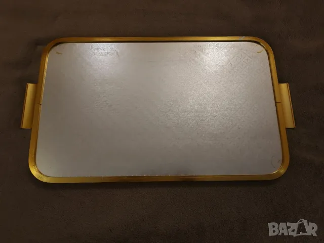 Стара алуминиева табла, поднос за сервиране. , снимка 3 - Антикварни и старинни предмети - 49634834