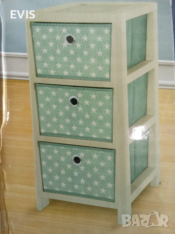 Скрин, шкаф , етажерка с 3 чекмеджета Domopak Living