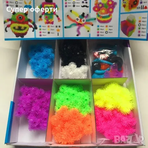 Bunchems Конструктор/ 400 части, снимка 2 - Конструктори - 49958004