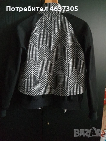 марково сако с платка и двойно закопчаване, снимка 2 - Сака - 53283890
