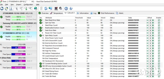 HDD Seagate Barracuda 2 X 1 TB, снимка 8 - Твърди дискове - 53985819