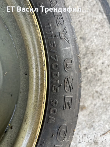 Резервна гума тип патерица 15" HONDA FRV, снимка 4 - Гуми и джанти - 56079733
