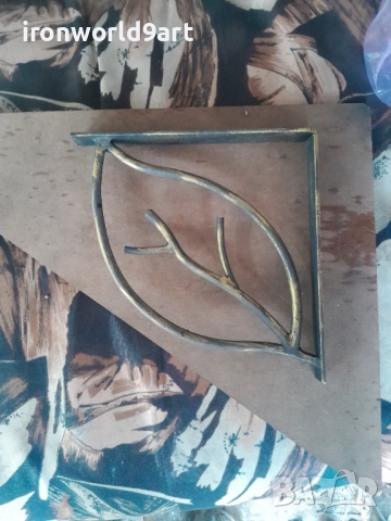 Конзоли , рафтодържачи стойки и ъгли за рафтове , етажерки,мивки,фенери,саксииот ковано желязо, снимка 15 - Други стоки за дома - 52499781