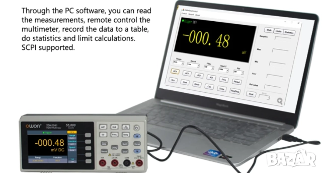 OWON XDM1241 цифров мултиметър, снимка 9 - Друга електроника - 52658301